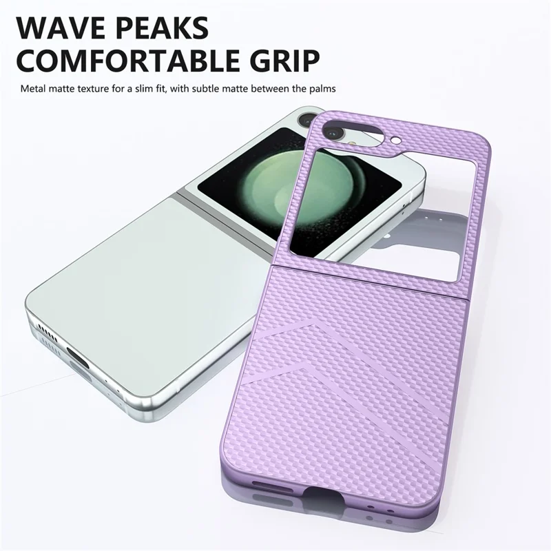 For Samsung Galaxy Z Flip7 FE 5G / Z Flip6 5G Case Hard PC Matte Folding Phone Cover - Purple