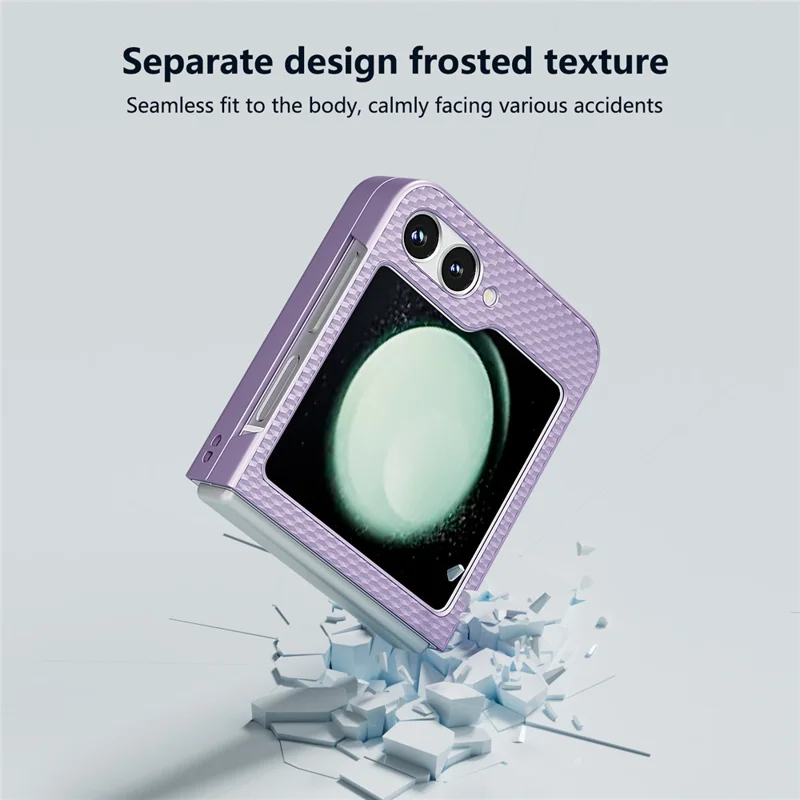 For Samsung Galaxy Z Flip7 FE 5G / Z Flip6 5G Case Hard PC Matte Folding Phone Cover - Purple