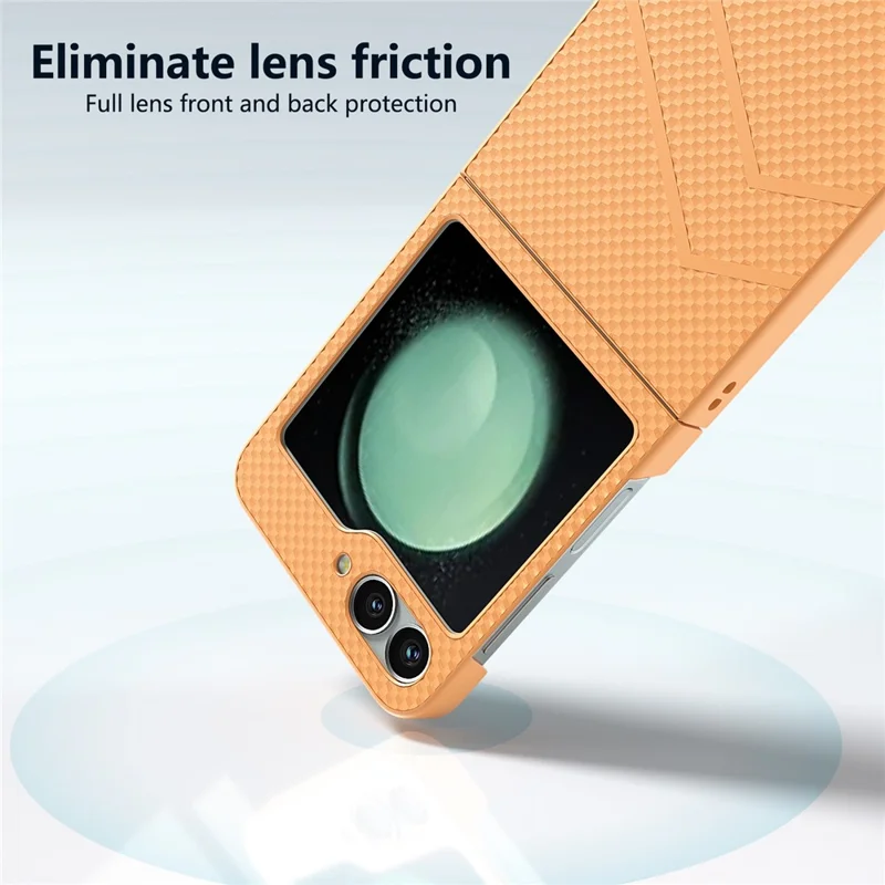 For Samsung Galaxy Z Flip7 FE 5G / Z Flip6 5G Case Hard PC Matte Folding Phone Cover - Orange