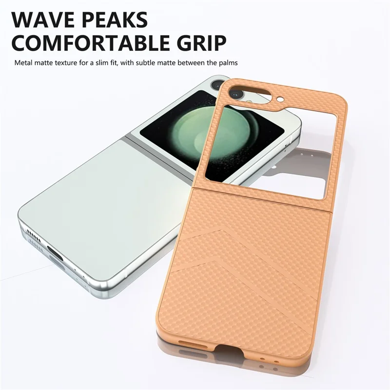 For Samsung Galaxy Z Flip7 FE 5G / Z Flip6 5G Case Hard PC Matte Folding Phone Cover - Orange