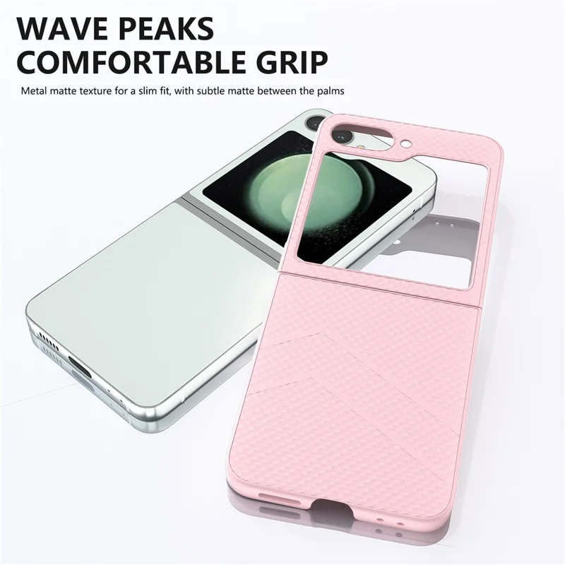For Samsung Galaxy Z Flip7 FE 5G / Z Flip6 5G Case Hard PC Matte Folding Phone Cover - Pink