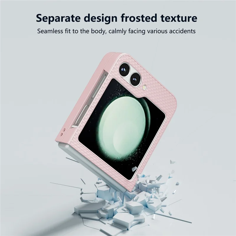 For Samsung Galaxy Z Flip7 FE 5G / Z Flip6 5G Case Hard PC Matte Folding Phone Cover - Pink