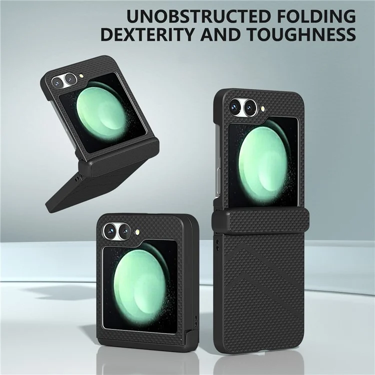 Para Samsung Galaxy Z Flip6 5G Case Matte Texture PC Phone Cover com Proteção da Dobradiça - Preto