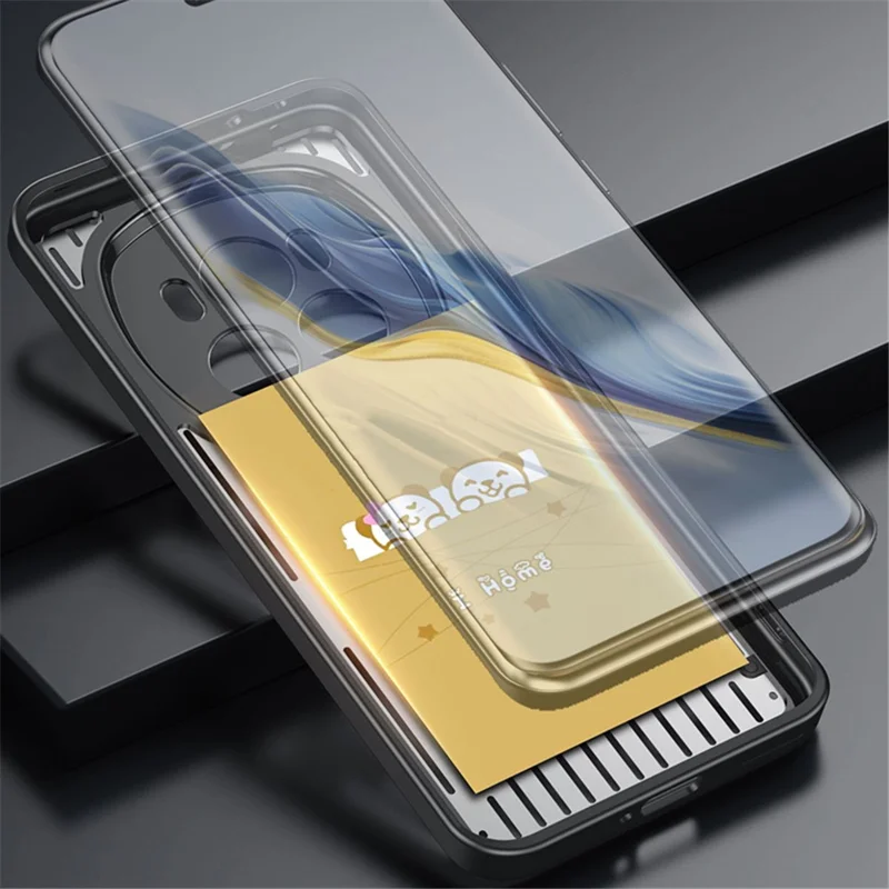 For Honor Magic6 Pro 5G Heat Dissipation Phone Case TPU+Aluminum Alloy Back Cover - Blue