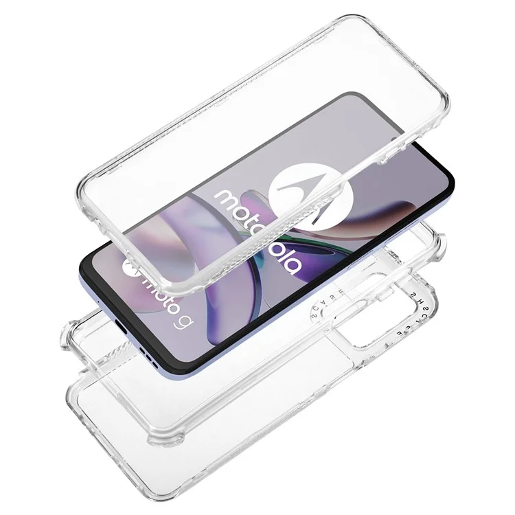 Для Motorola Moto G54 5G Clear Case PC+TPU Mobile Phone Back Cover