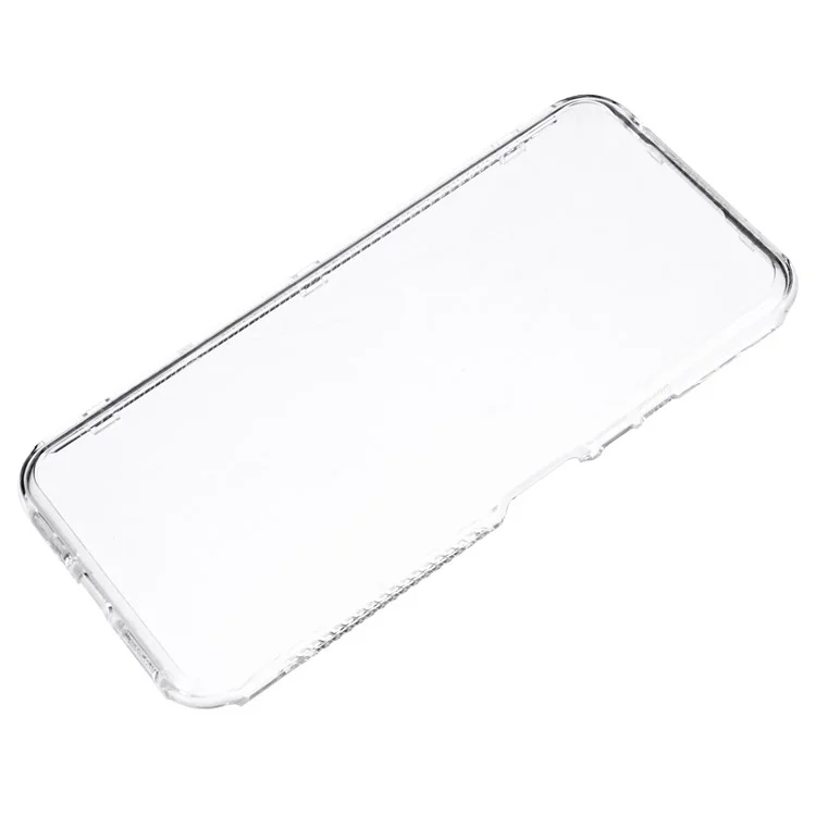 Para Xiaomi Redmi 13C 4G / 13C 5G / Poco C65 4G / Poco M6 5G / 13R 5G Case PC+TPU Almofadamento nos Quatro Cantos Capa de Telefone - Transparente