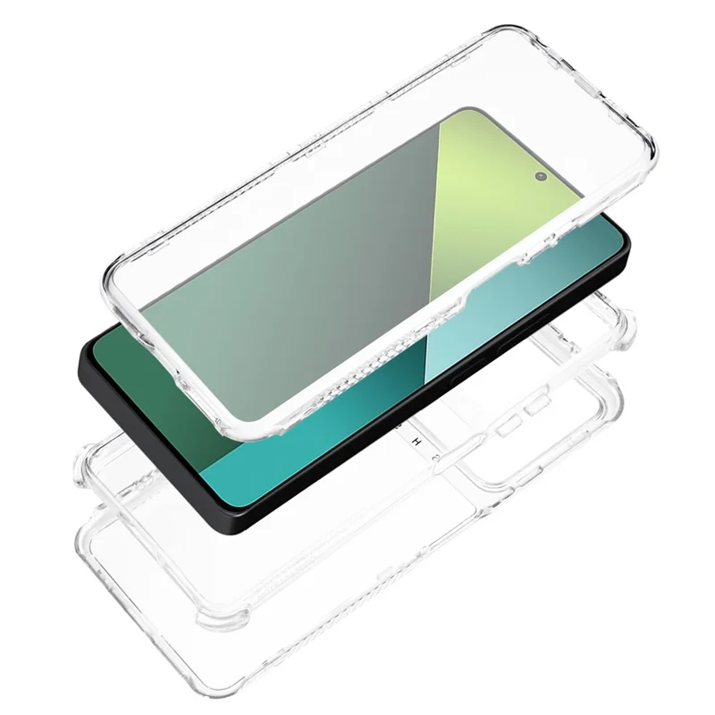 Obudowa na Xiaomi Redmi Note 13 Pro 5G / Poco X6 5G, przezroczysta obudowa hybrydowa PC+TPU