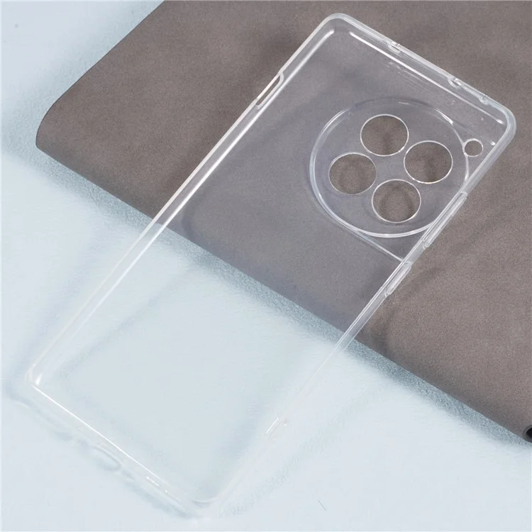 For OnePlus Ace 3 5G / 12R 5G Clear Phone Case Glossy Watermark-Free Soft TPU Cover