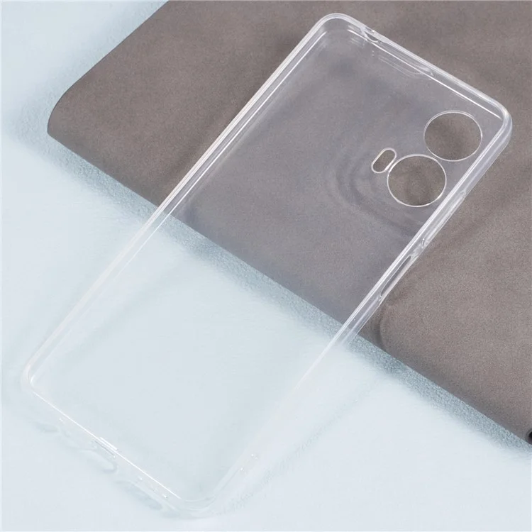 Pour Motorola Moto G24 4G / G04 4G Étui transparent Glossy Soft TPU Étui de protection pour téléphone sans marque d'eau