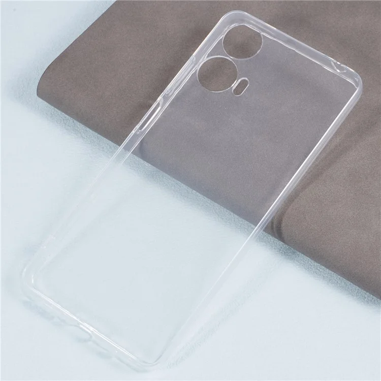 Pour Motorola Moto G24 4G / G04 4G Étui transparent Glossy Soft TPU Étui de protection pour téléphone sans marque d'eau
