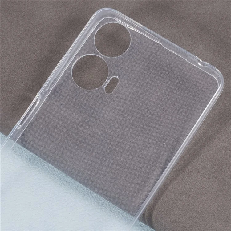 Pour Motorola Moto G24 4G / G04 4G Étui transparent Glossy Soft TPU Étui de protection pour téléphone sans marque d'eau