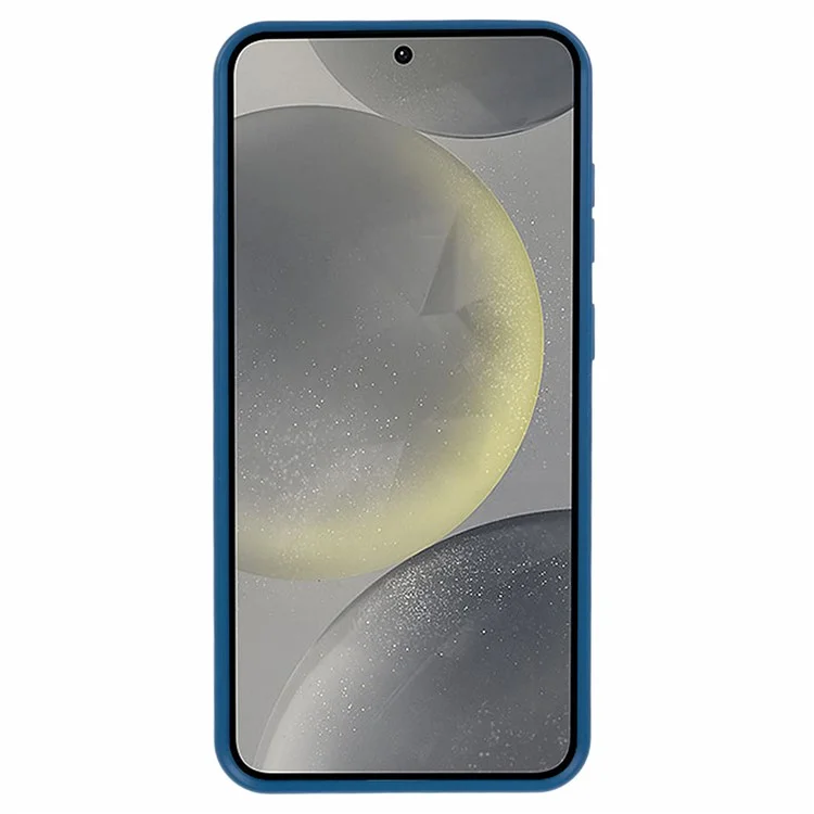 Pour Étui Samsung Galaxy S24 Biodégradable Paille de blé+TPU Étui de téléphone Écologique - Bleu