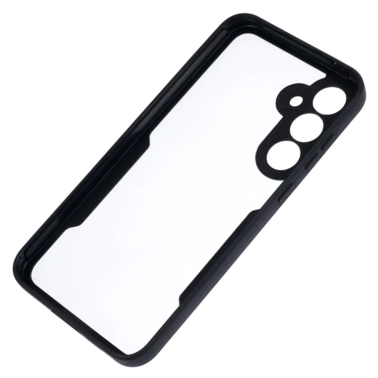 Per Samsung Galaxy A55 5G Clear Case Acrylic+TPU Anti-drop Phone Cover con PET Screen Protector