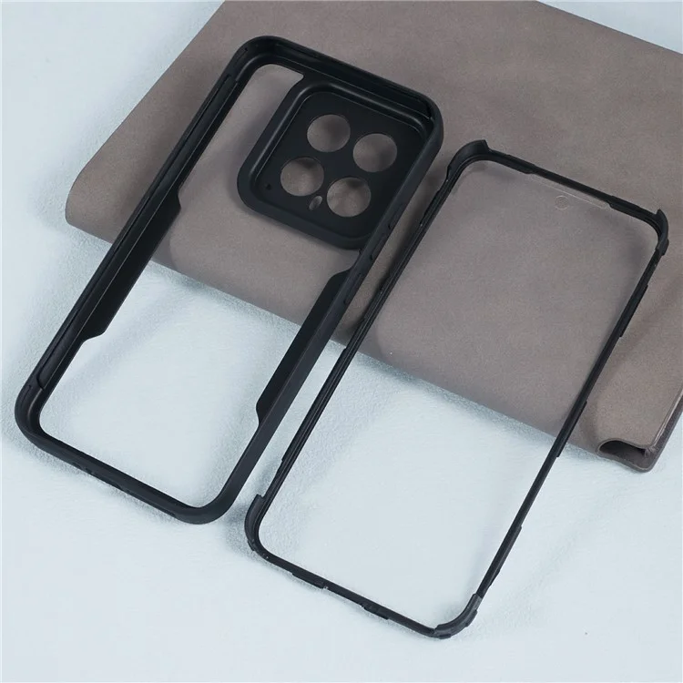 Pour étui de téléphone portable Xiaomi 14 en acrylique + coque antichoc en TPU