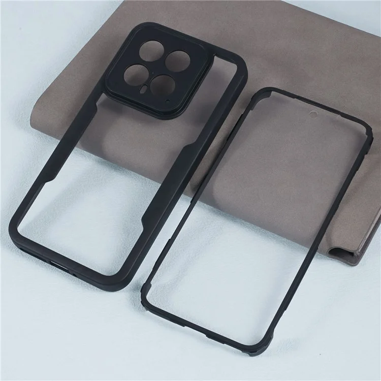 Pour étui de téléphone portable Xiaomi 14 en acrylique + coque antichoc en TPU