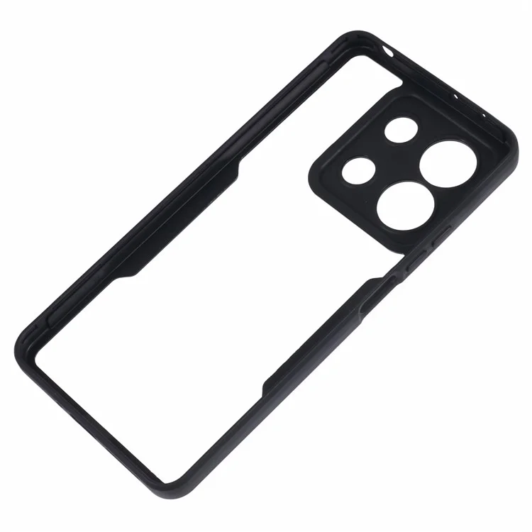For Xiaomi Redmi Note 13 4G Case Anti-Drop Protective Acrylic + TPU Phone Shell, Black