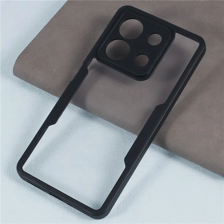 For Xiaomi Redmi Note 13 4G Case Anti-Drop Protective Acrylic + TPU Phone Shell, Black
