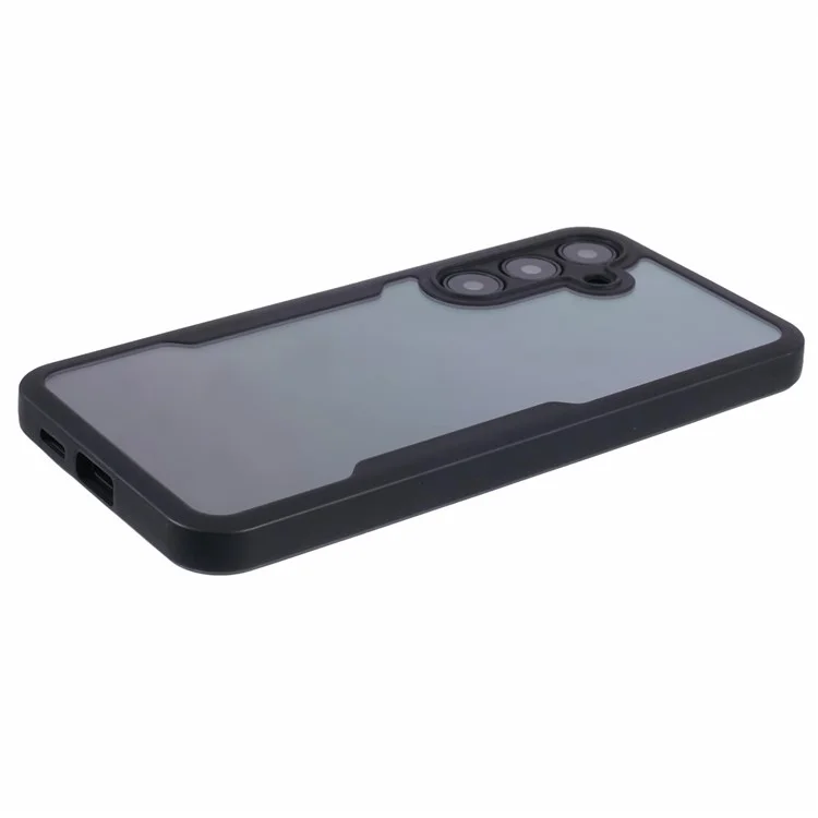 Per Samsung Galaxy S24+ Case Acrylic + TPU Protective Phone Shell, Nero