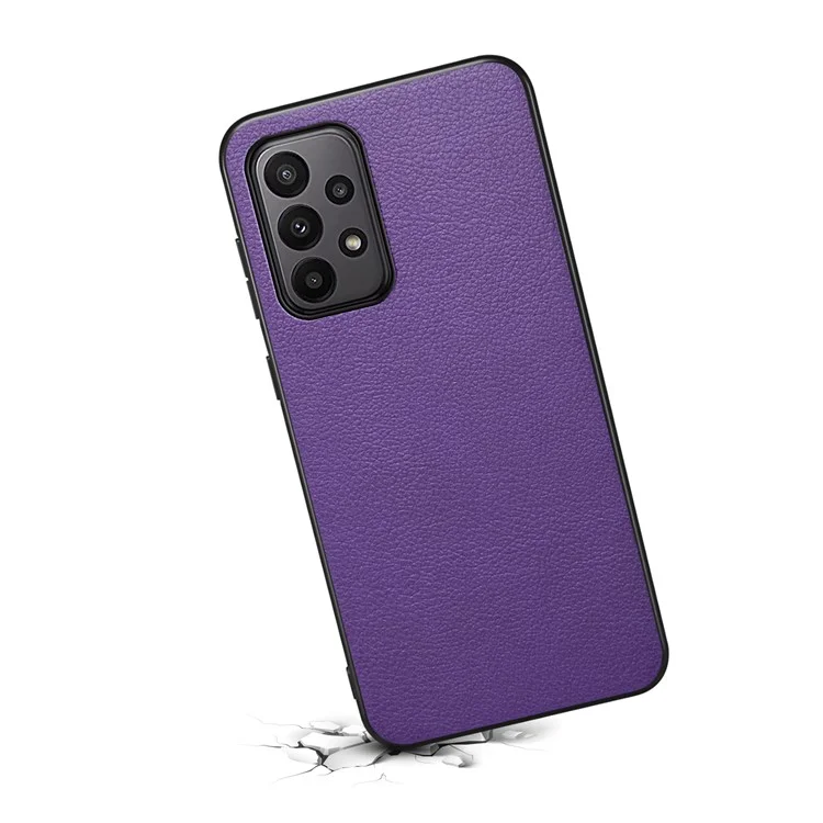 Für Samsung Galaxy A23 4G / A23 5G (Globale Version) Hülle PU-Leder+PC+TPU Stoßfest Mobile Telefon Abdeckung - Lila