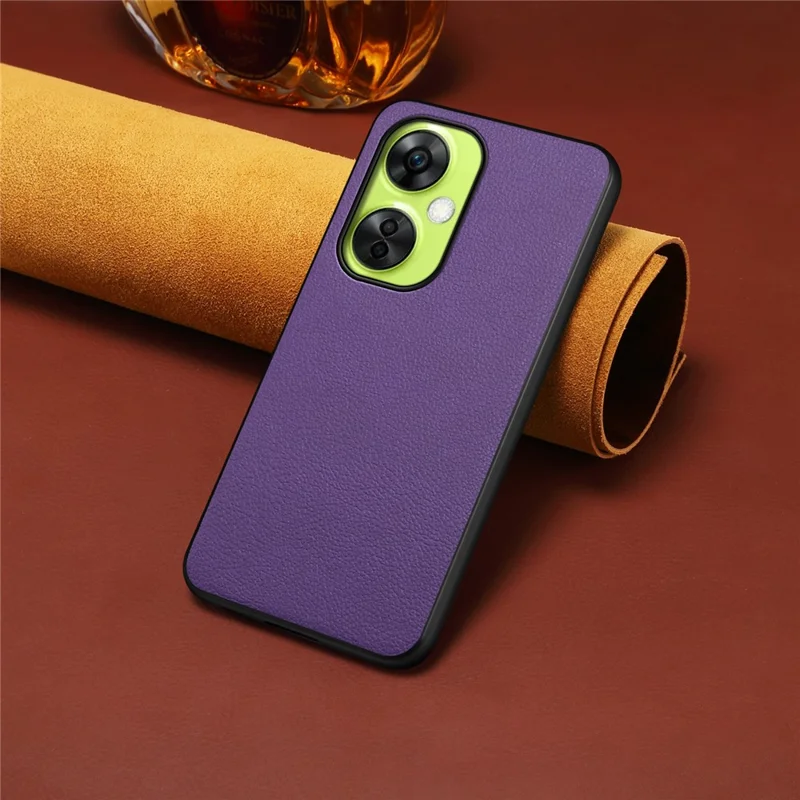 For OnePlus Nord CE 3 Lite 5G / Nord N30 5G Back Case PU Leather Ultra-thin Phone Cover - Purple