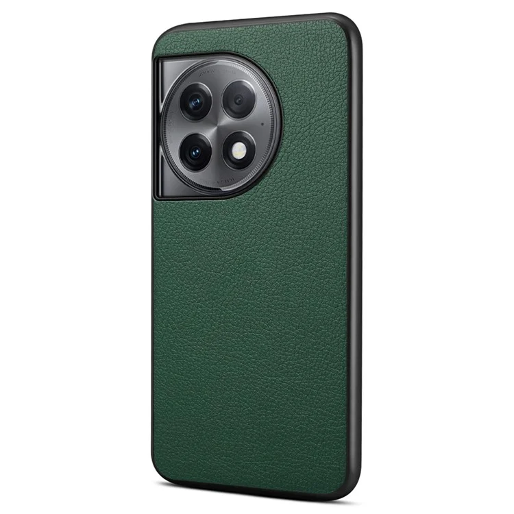 For OnePlus Ace 2 Pro 5G Case PU Leather Drop Protection Protective Back Shell - Green