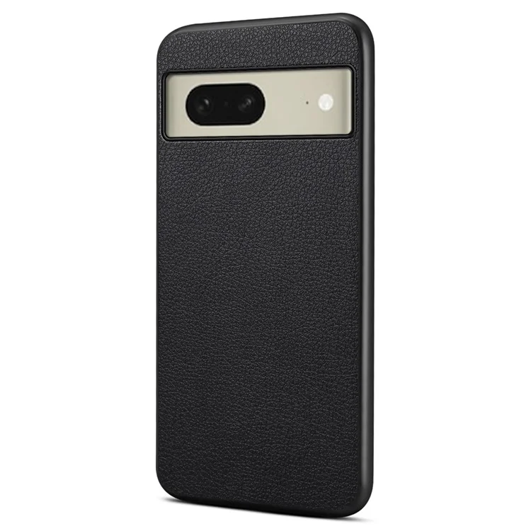 Per Google Pixel 8 Case PU Leather Coated PC+TPU Drop-proof Phone Guard Cover - Nero