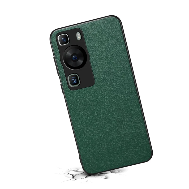 Para Huawei P60 / P60 Pro Case PU + PC + TPU Híbrido Resistente a Quedas Protetor de Telefone Móvel - Verde