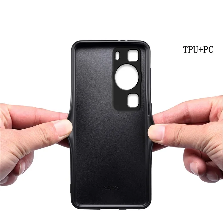Para Huawei P60 / P60 Pro Case PU + PC + TPU Híbrido Resistente a Quedas Protetor de Telefone Móvel - Verde