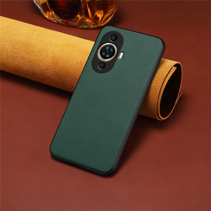 For Huawei nova 11 / nova 12s 4G / nova 12 Lite 4G Case Scratch-Resistant PU+PC+TPU Hybrid Phone Cover - Green