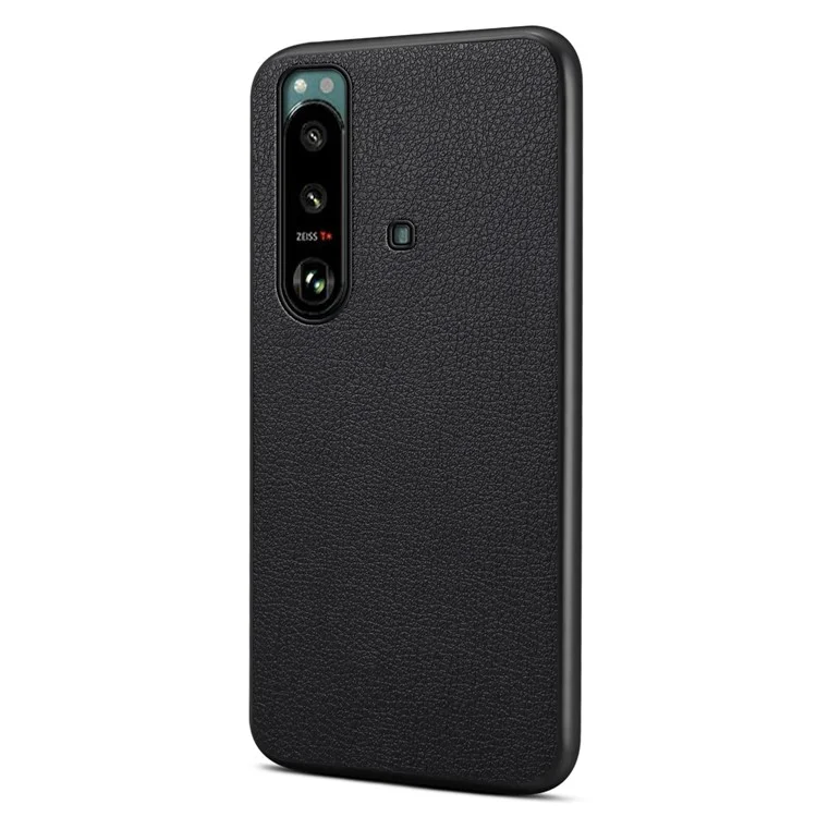 Para Sony Xperia 5 III 5G Case PU Leather+PC+TPU Anti-scratch Slim Phone Cover - Preto