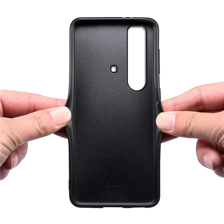 Para Sony Xperia 5 III 5G Case PU Leather+PC+TPU Anti-scratch Slim Phone Cover - Preto