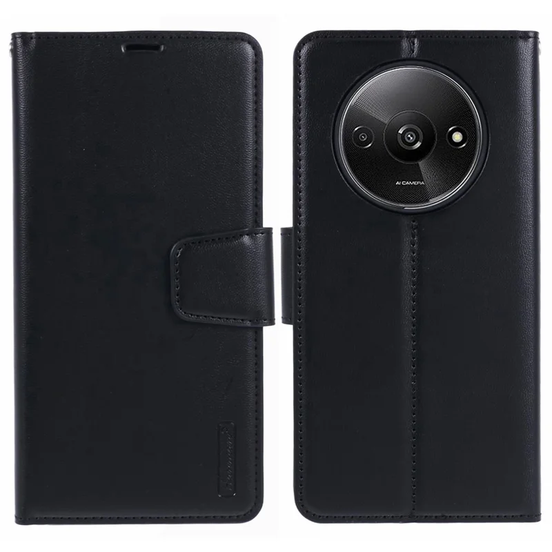 HANMAN Mill Series para Xiaomi Redmi A3 / Poco C61 4G Funda de Piel PU Funda de Teléfono con Cartera
