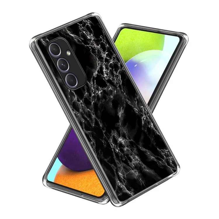 For Samsung Galaxy A54 5G Case Pattern Printed Soft Slim Shockproof TPU Phone Cover - Marble Texture