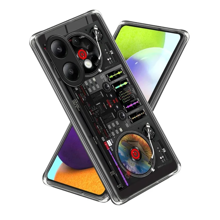 For Xiaomi Redmi Note 13 4G Case Soft TPU Shockproof Pattern Printing Phone Cover - Music