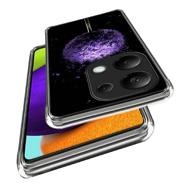 Per Xiaomi Redmi Note 13 Pro 4G / Poco M6 Pro 4G Case Pattern Slim Design TPU Phone Cover - Tarassaco
