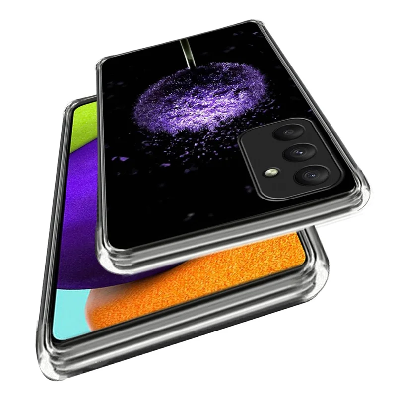 For Samsung Galaxy A15 4G / 5G Case Pattern Flexible Shockproof TPU Phone Cover - Dandelion