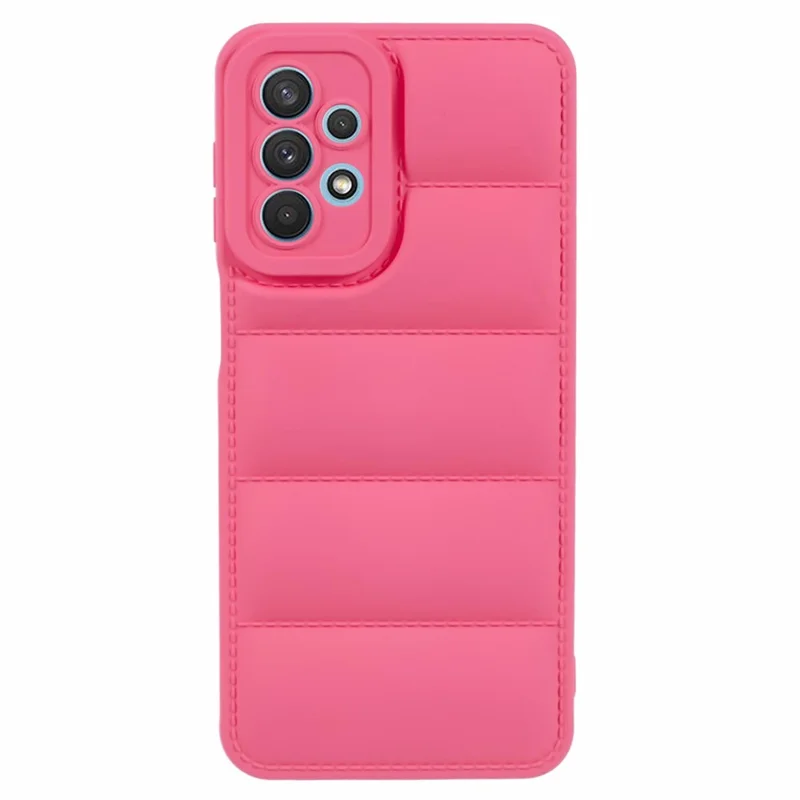JTW Series For Samsung Galaxy A32 5G / M32 5G Case Down Jacket TPU Slim Phone Cover - Rose