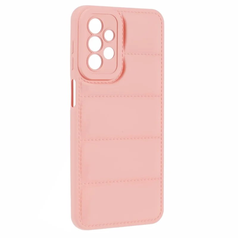 JTW Series For Samsung Galaxy A52 4G / A52s 5G / A52 5G TPU Case Down Jacket Rubberized Phone Cover - Pink