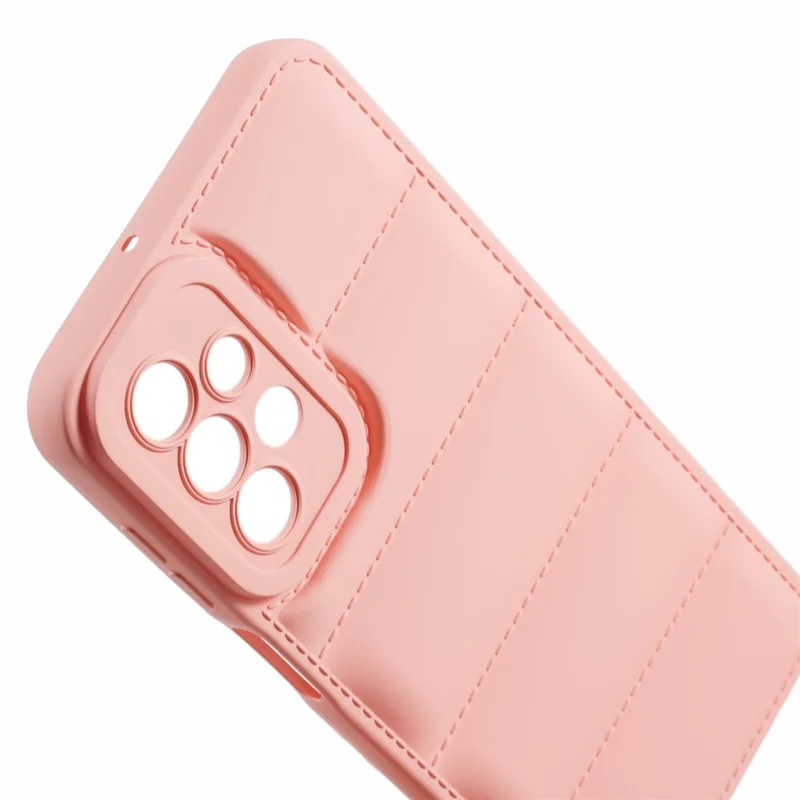 JTW Series For Samsung Galaxy A52 4G / A52s 5G / A52 5G TPU Case Down Jacket Rubberized Phone Cover - Pink