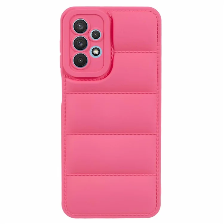 JTW Series Per Samsung Galaxy A53 5G Down Jacket Design Rubberized TPU Case Phone Shell - Rose