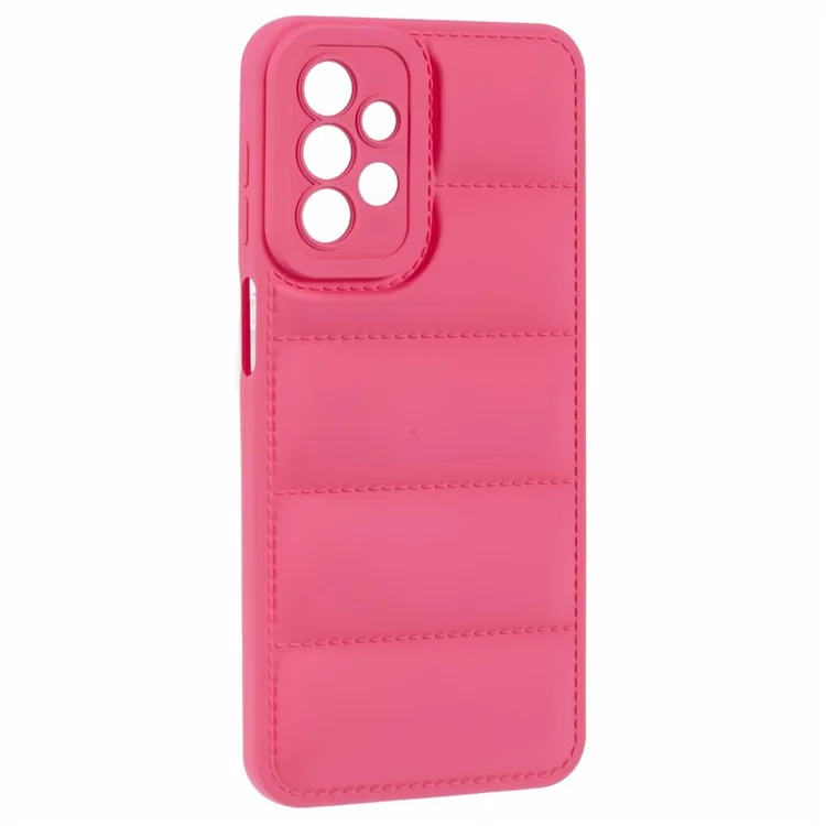 JTW Series Per Samsung Galaxy A53 5G Down Jacket Design Rubberized TPU Case Phone Shell - Rose