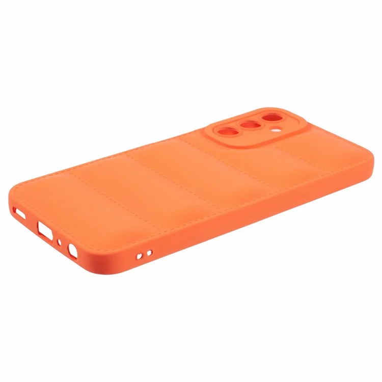 JTW Series Per Samsung Galaxy A55 5G Down Jacket Design TPU Case Drop Proof Phone Shell - Arancione