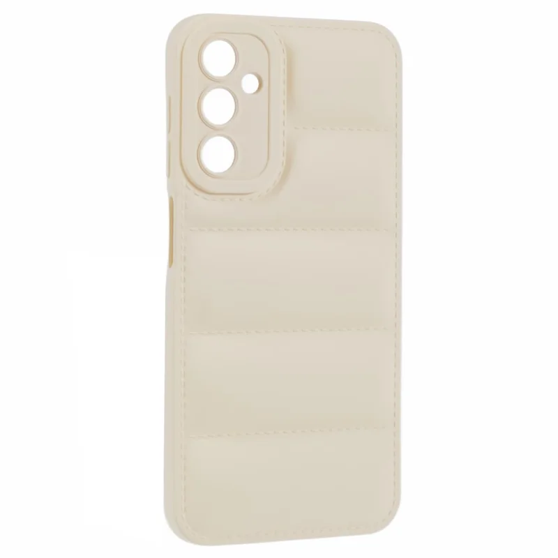 JTW Series For Samsung Galaxy A54 5G Case Down Jacket Design Rubberized TPU Anti-drop Phone Cover - White