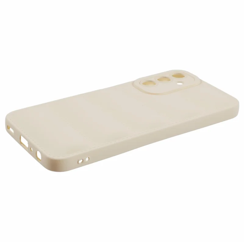 JTW Series For Samsung Galaxy A54 5G Case Down Jacket Design Rubberized TPU Anti-drop Phone Cover - White