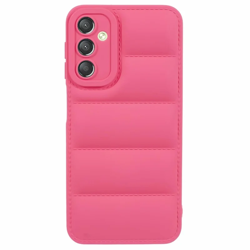 JTW Series For Samsung Galaxy A54 5G Case Down Jacket Design Rubberized TPU Anti-drop Phone Cover - Rose