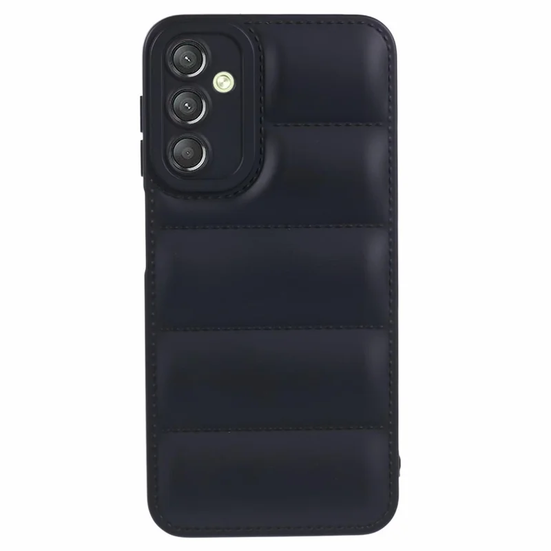 JTW Series For Samsung Galaxy A54 5G Case Down Jacket Design Rubberized TPU Anti-drop Phone Cover - Black