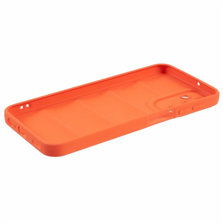 Série JTW pour Samsung Galaxy A35 5G Conception de veste matelassée Coque anti-chute en TPU - Orange