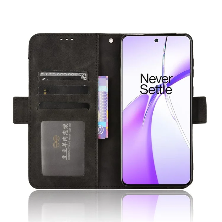 For OnePlus Ace 3V 5G Case Multiple Card Slots Magnetic Closure Leather Phone Cover - Black