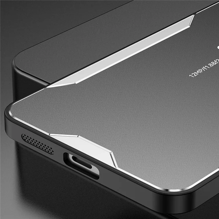 Für Xiaomi Redmi A3 4G / Poco C61 4G Hülle Aluminiumlegierung+TPU+PC Kombination Schutzhülle - Silber