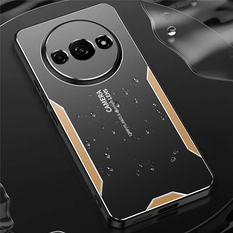 Für Xiaomi Redmi A3 4G / Poco C61 4G Hülle Aluminiumlegierung+TPU+PC Kombination Schutzhülle - Silber